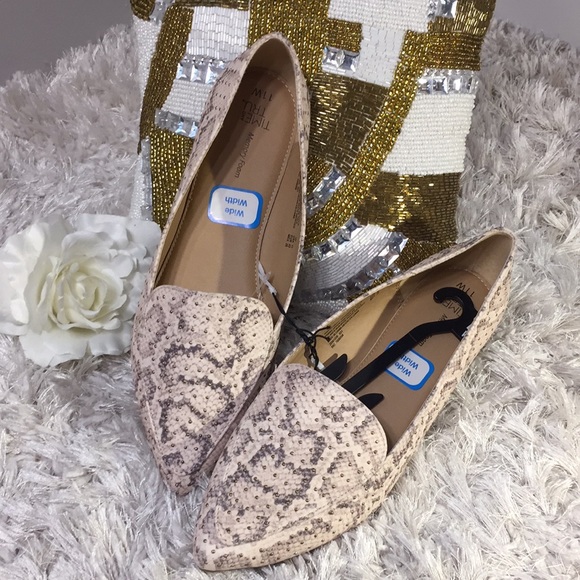 🆕NWT Time & Tru Snake Print Memory Foam Flats - Picture 3 of 11
